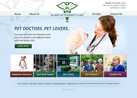 Clinic  on Wordpress Site Launch  Island Veterinary Clinic
