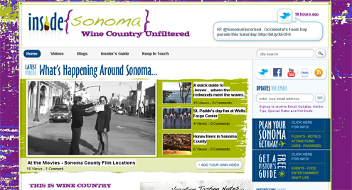 Inside Sonoma WordPress Blog