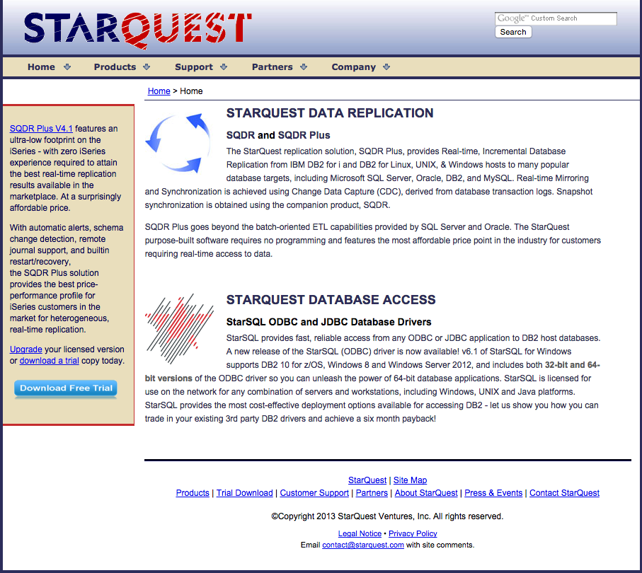StarQuest.com (Before)