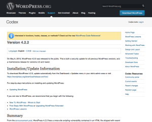 WordPress 4.2.2