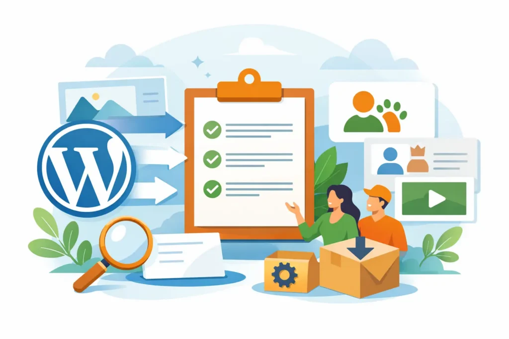 WordPress Content Migration Checklist for Members