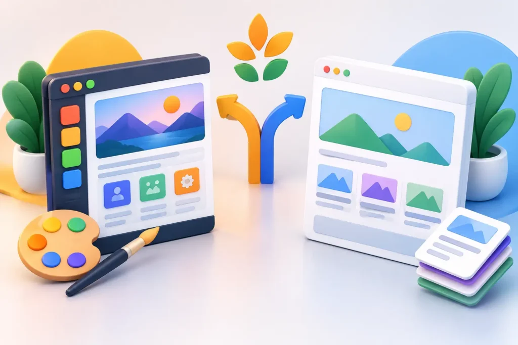 Custom Theme Versus Template: Which Fits?